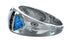 Sterling Silver Southwestern Blue Opal Ring Size 7 MX121600